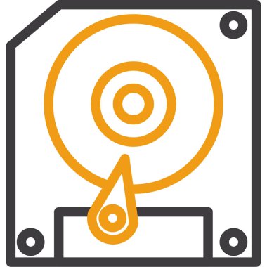 Disk. Web simgesi basit tasarım