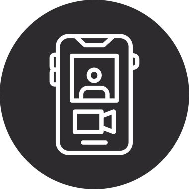 Vektör akıllı telefon simgesi illüstrasyonu