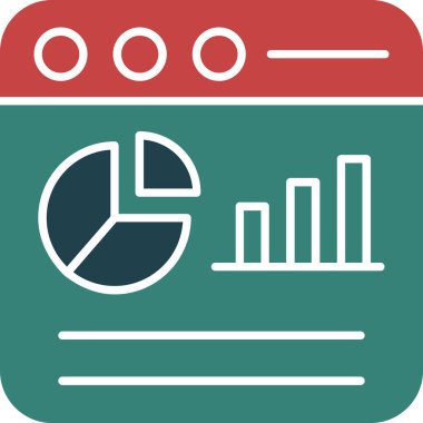 Çizelge. Web simgesi basit illüstrasyon