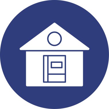 Bir ev simgesinin vektör illüstrasyonu