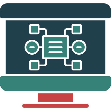 Yazıcı. Web simgesi basit illüstrasyon