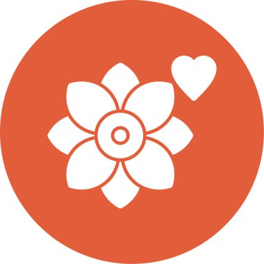 çiçek simgesi vektör illüstrasyonu