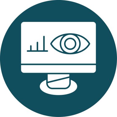 Göz simgesi, vektör illüstrasyonu