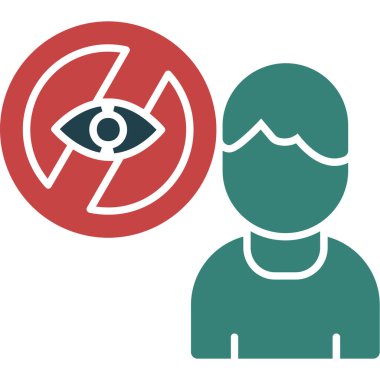 Göz simgesinin vektör illüstrasyonu