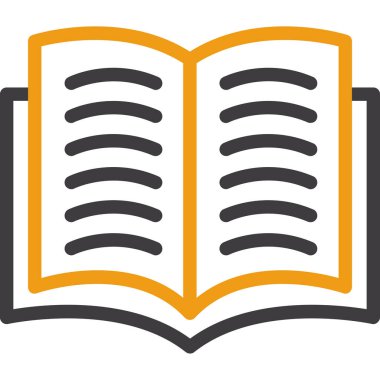 Açık kitap. Web simgesi