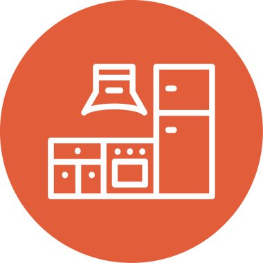 Mutfak simgesinin vektör çizimi