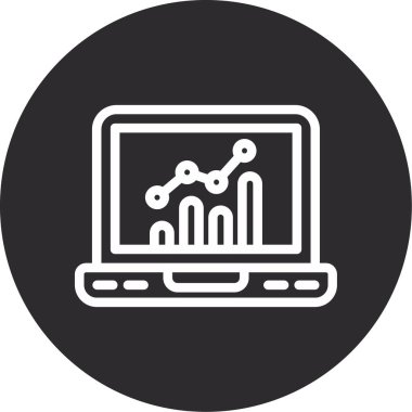 veri analiz simgesi vektör illüstrasyonu