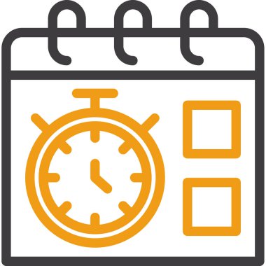 Alarm saat simgesi ana hat biçiminde