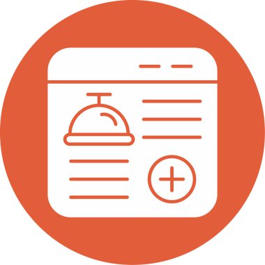 Modern otel simgesinin vektör illüstrasyonu