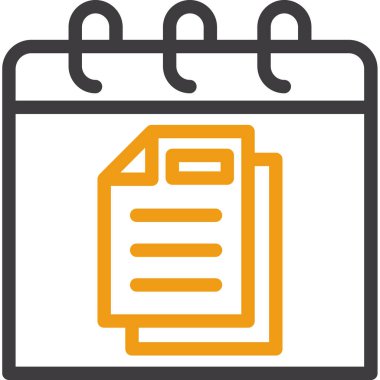 Takvim. Web simgesi basit illüstrasyon