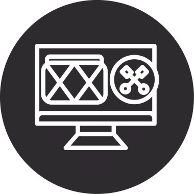 Web simgesi vektör illüstrasyonu