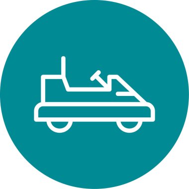 Araba simgesinin vektör illüstrasyonu