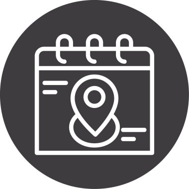 Takvim. Web simgesi basit illüstrasyon