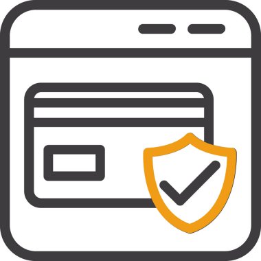 Kredi kartı vektör simgesi