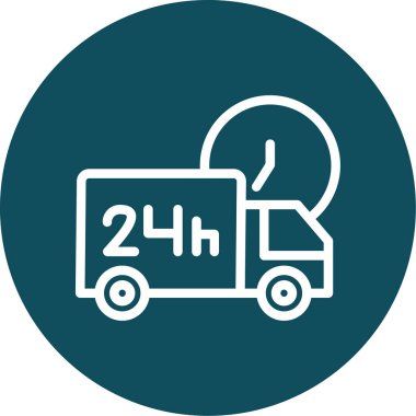 Kamyon. Web simgesi basit illüstrasyon