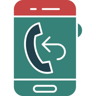 - Telefon. Web simgesi basit illüstrasyon