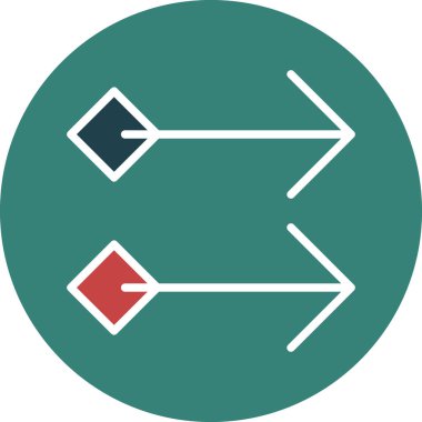 ok yönü simgesi doldurulmuş özet biçimi