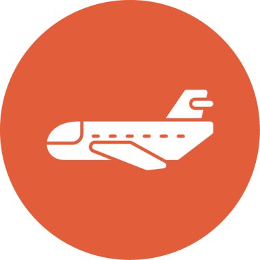 Uçak. Web simgesi basit illüstrasyon