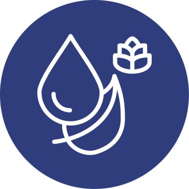 Su simgesinin vektör illüstrasyonu