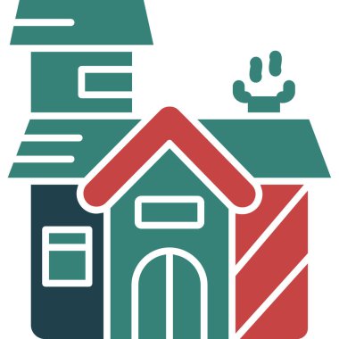 Hayvan barınağı simgesi ana hatlarıyla doldurulmuş