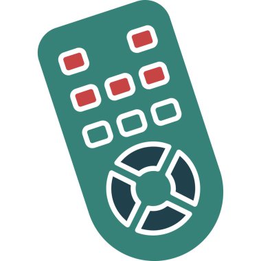 Uzaktan kontrol, resimleme, vektör, beyaz arkaplan üzerinde.