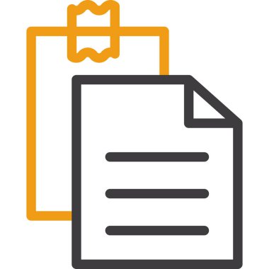 Belge. Web simgesi basit illüstrasyon