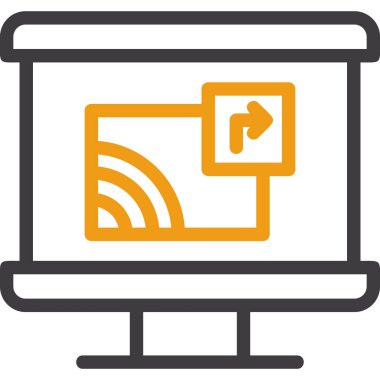 Web tasarım simgesi. düz dizayn