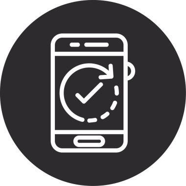 Modern simgenin vektör illüstrasyonu