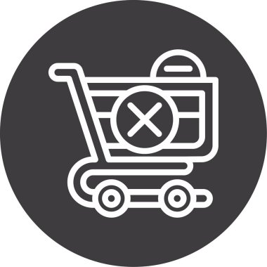 Alışveriş arabasının vektör çizimi