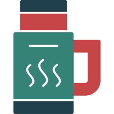 sıcak içecek simgesi, vektör illüstrasyonu