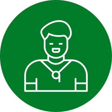 Doktor düz vektör simgesi