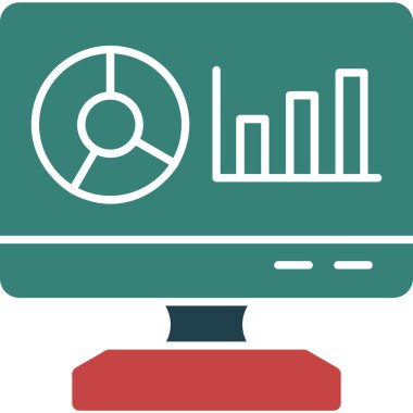 Analiz iş grafiği simgesi ana hat biçiminde