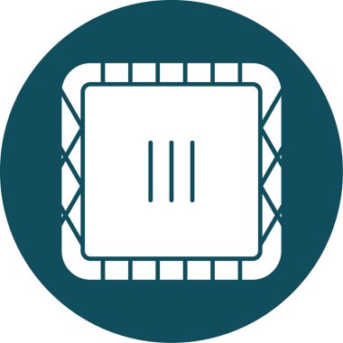 Benzersiz ikili kod vektör simgesi