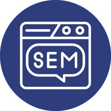 seo modern simgesinin vektör illüstrasyonu