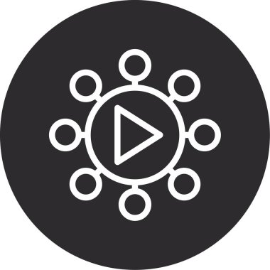 Çalma simgesinin vektör illüstrasyonu