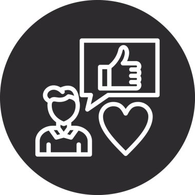 Gibi. Web simgesi basit illüstrasyon