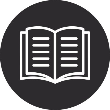 kitap simgesi, vektör illüstrasyonu