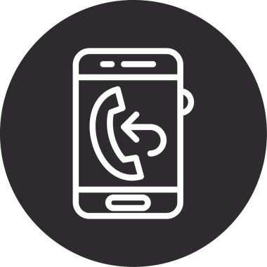 Akıllı telefon simgesinin vektör illüstrasyonu