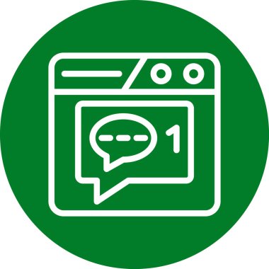 Konuş. Web simgesi basit tasarım