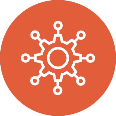 dişli simgesinin vektör illüstrasyonu