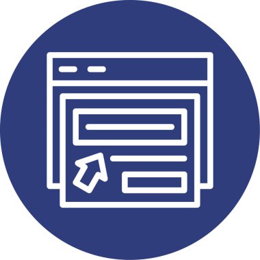 Web simgesi vektör illüstrasyonu