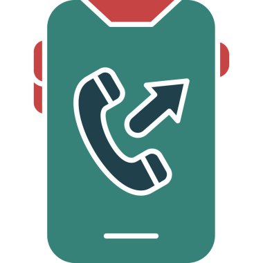 telefon simgesi vektör illüstrasyonu