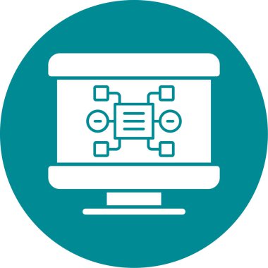 dizüstü web vektör simgesi