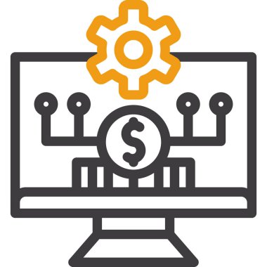 Web ve mobil için iş yönetimi dairesi simgesi