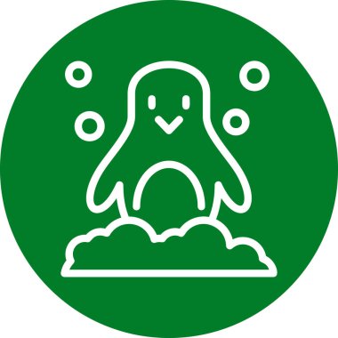 Hayalet. Web simgesi basit illüstrasyon