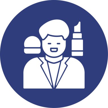 avatar vektör simgesi çizgisi