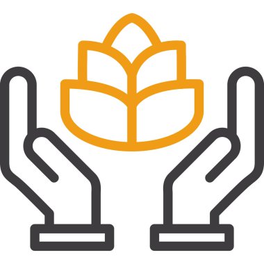 Bitki. Web simgesi vektör illüstrasyonu