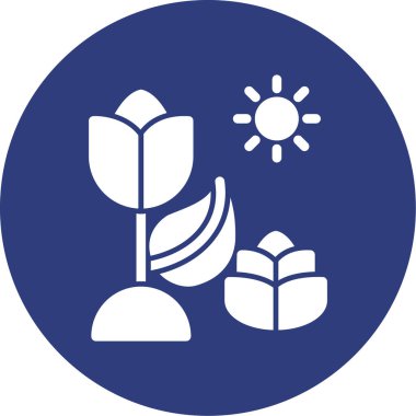 Doğa simgesinin vektör illüstrasyonu