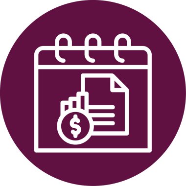 İş ve finans simgesinin vektör illüstrasyonu