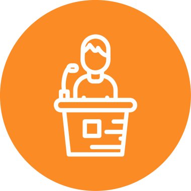 Elinde kahve sepeti olan bir kadının vektör çizimi